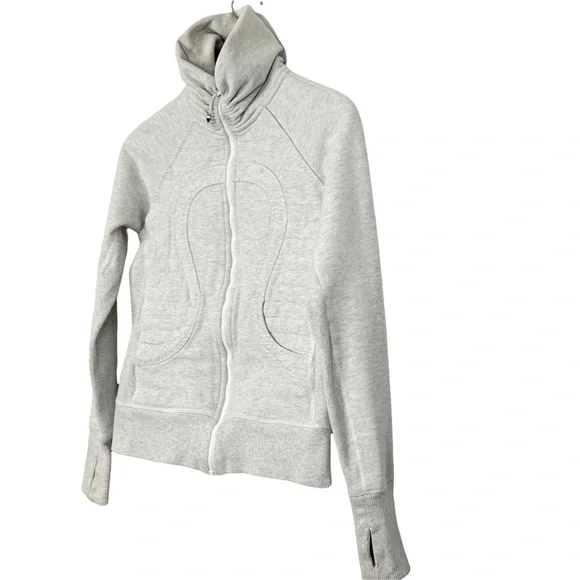❗️SOLD❗️Lululemon Calm & Cozy Zip Up Jacket Heathered Core Ultra Light - Picture 6 of 15